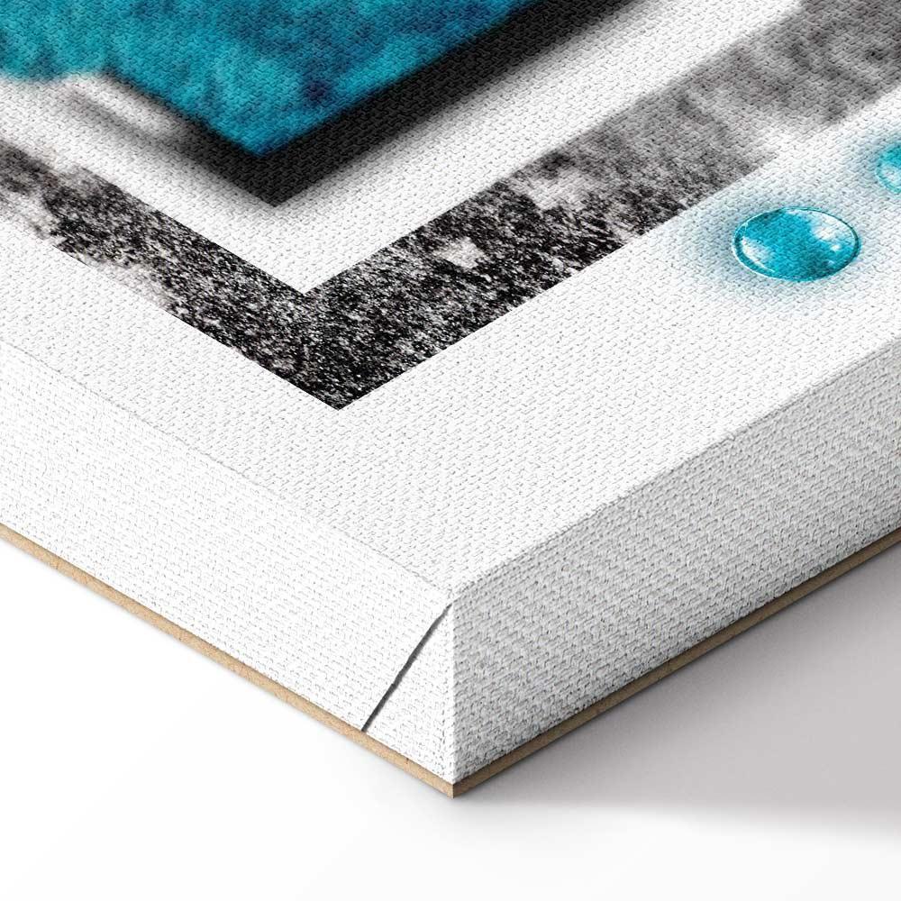 Leinwandbild - Turquoise blizzard