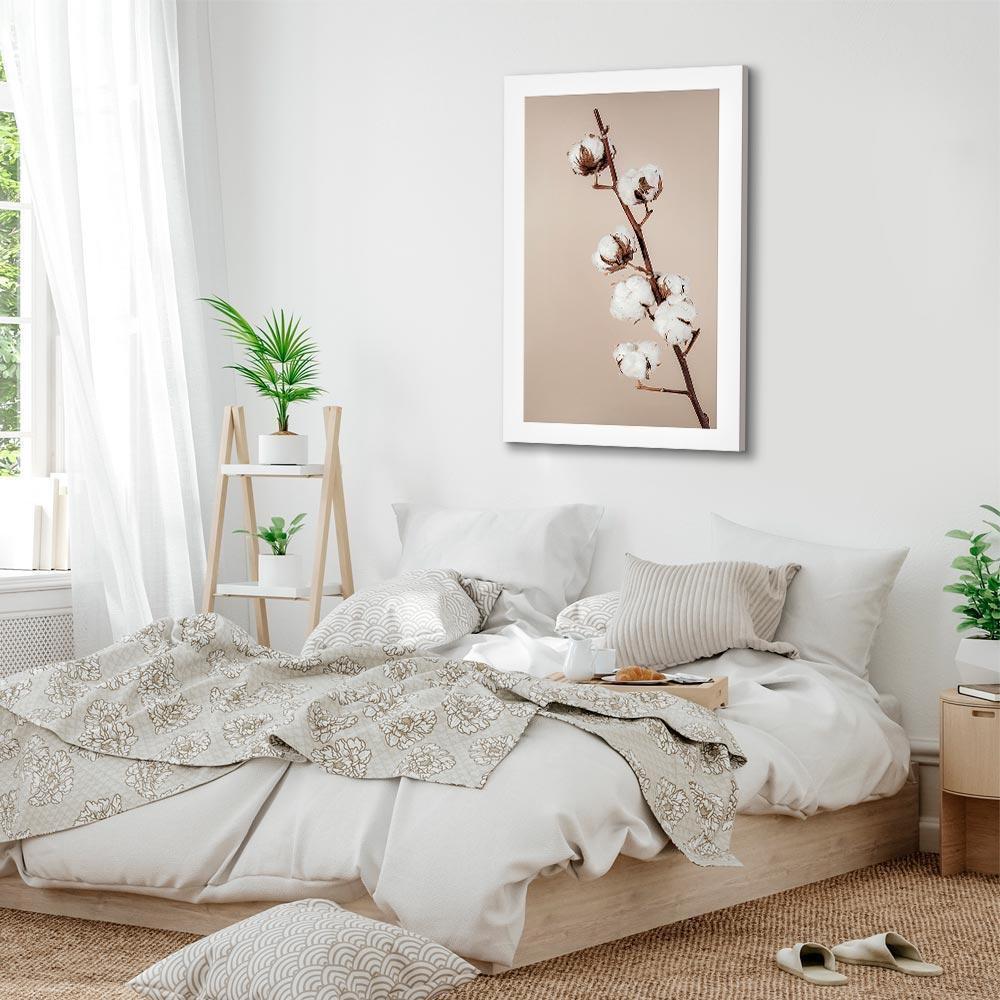 Leinwandbild - Softness of Cotton (1 Part) Vertical