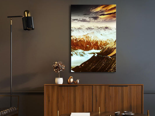 Leinwandbild - Copper Mountains (1 Part) Vertical Artgeist