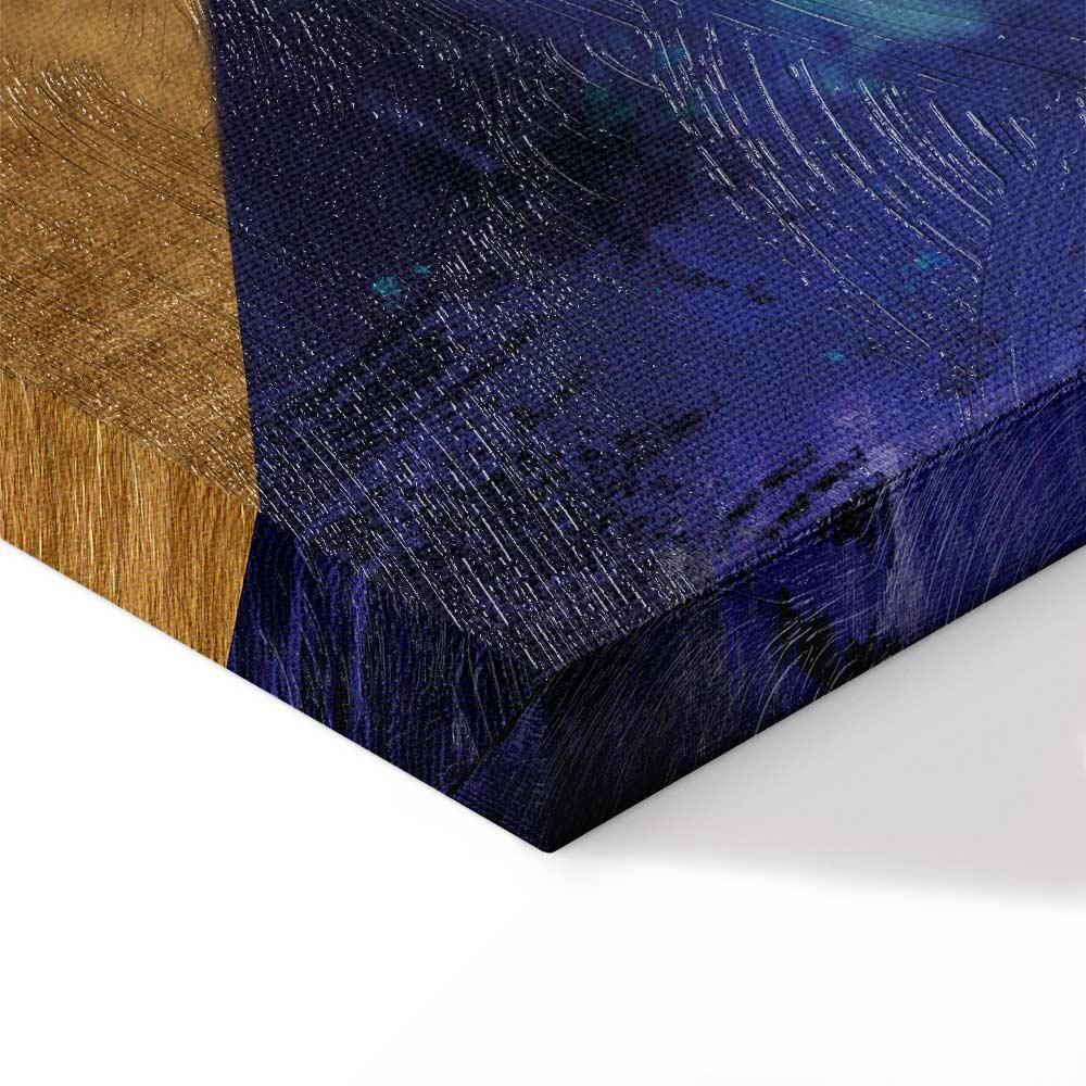 Leinwandbild - Golden Geometry (1 Part) Wide