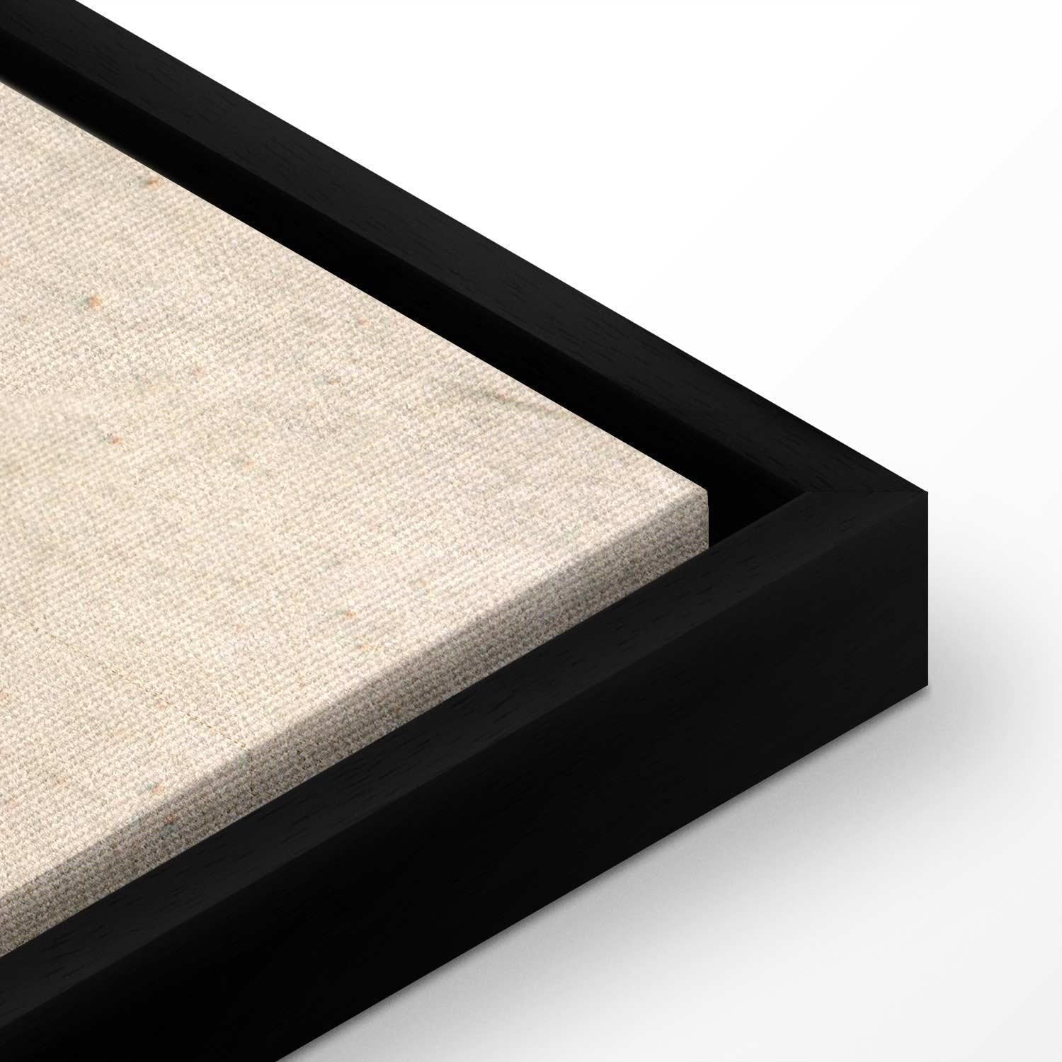 Leinwandbild - World Map: Beige Chic Artgeist