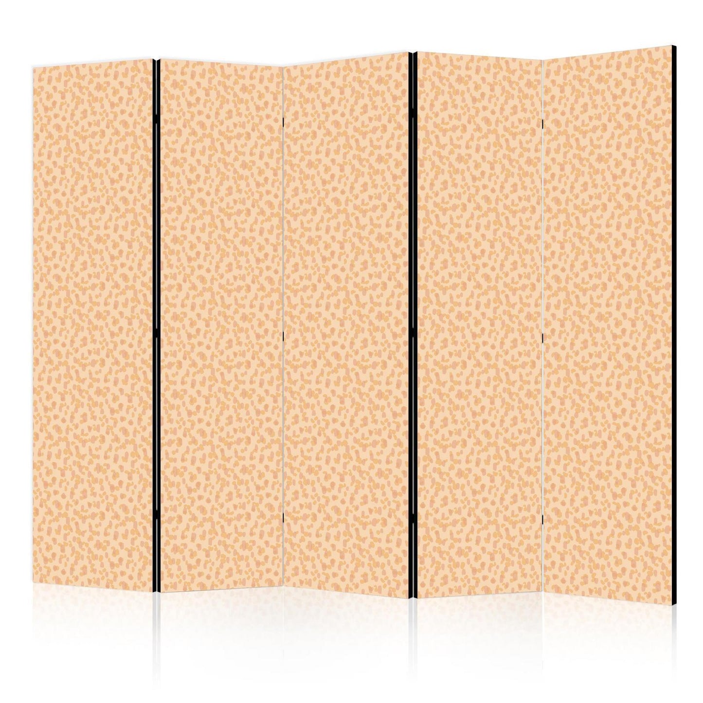 Paravent - Tiny Dots - Optimistic Pattern in Peach Colors Artgeist