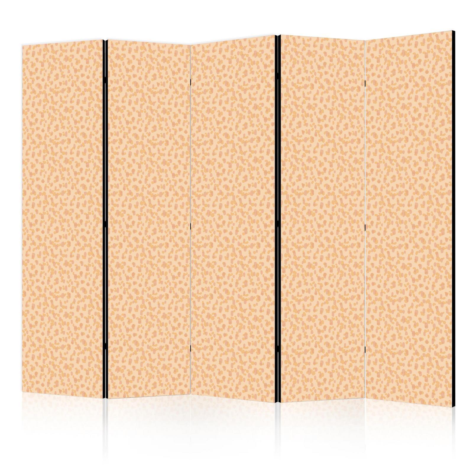 Paravent - Tiny Dots - Optimistic Pattern in Peach Colors Artgeist