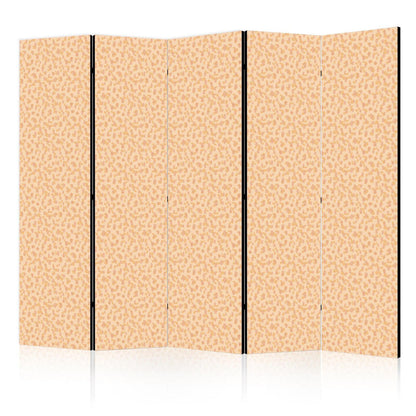 Paravent - Tiny Dots - Optimistic Pattern in Peach Colors Artgeist