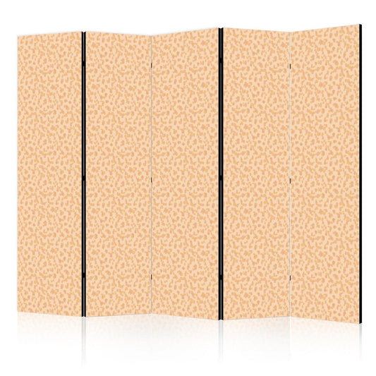 Paravent - Tiny Dots - Optimistic Pattern in Peach Colors Artgeist