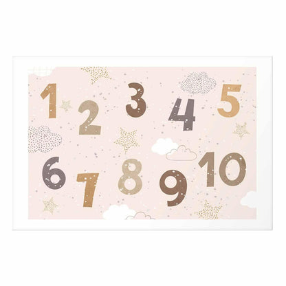Poster - Numbers with Falling Snow