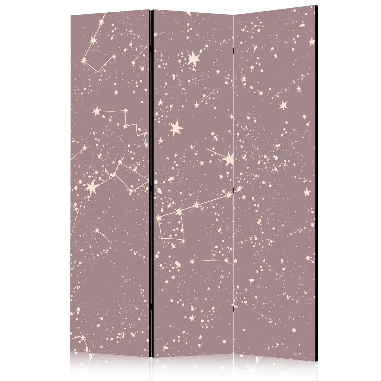 Paravent - Night Sky - Artistic Constellations and Stars in Pastel Shades Artgeist
