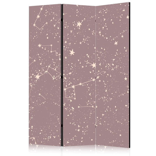 Paravent - Night Sky - Artistic Constellations and Stars in Pastel Shades Artgeist