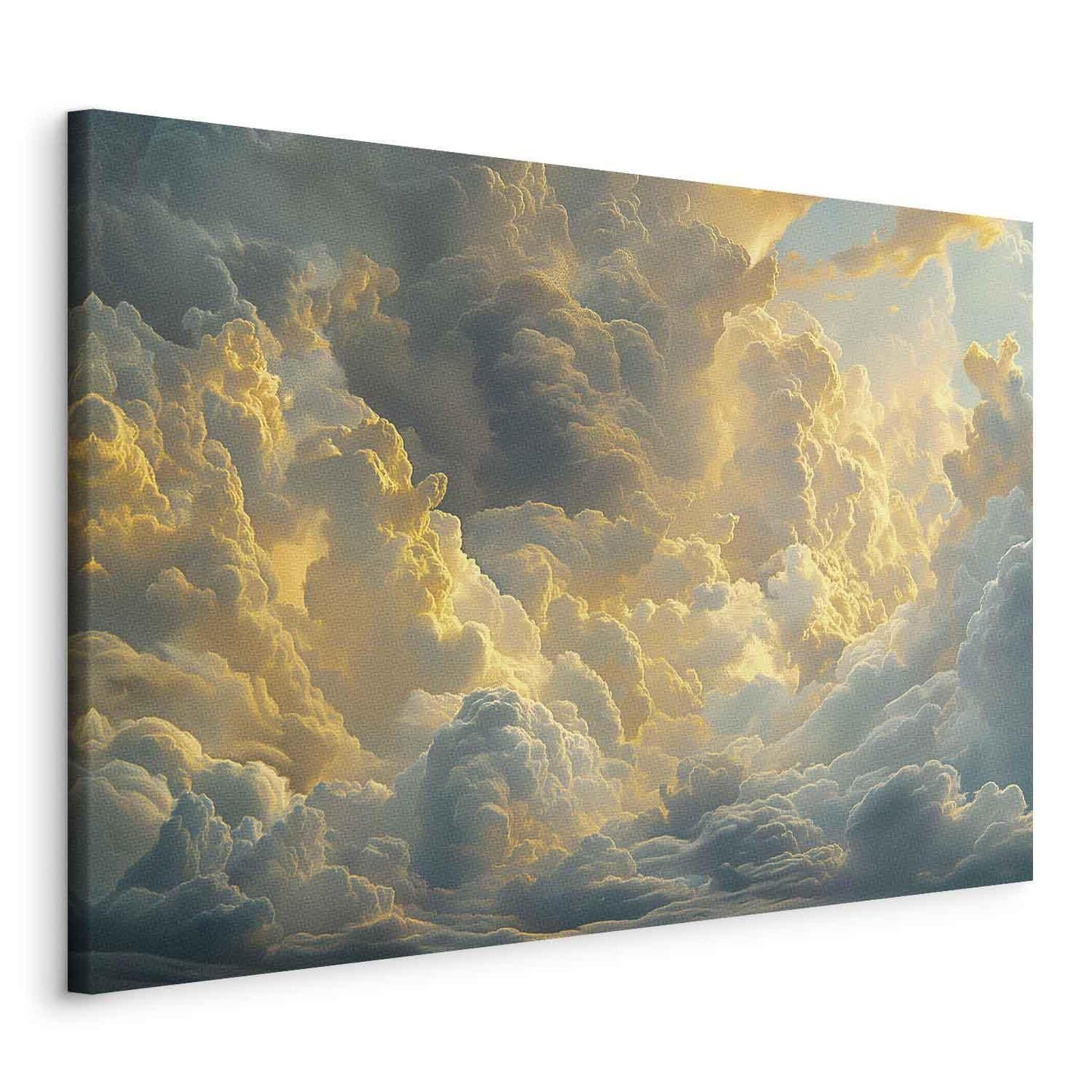 Leinwandbild - Last Breath of the Day: Clouds Illuminated by Evening Glow Artgeist