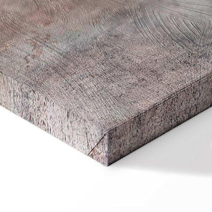 Leinwandbild - Grey Feather (1 Part) Wide