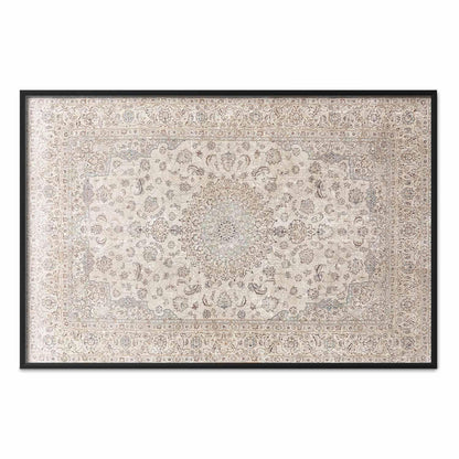 Poster - Sand Carpet - Worn Persian Rug with Rich Ornamental Motifs