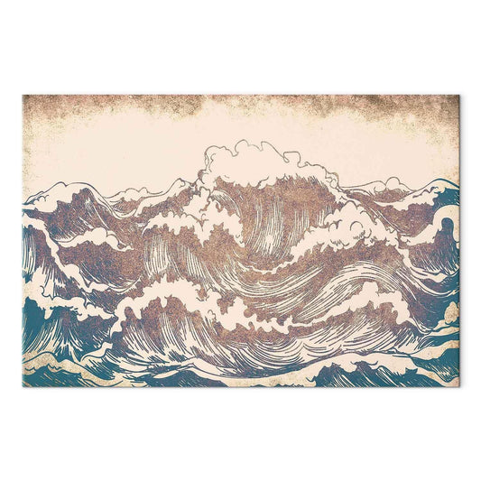 Leinwandbild - Giant waves