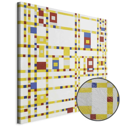 Leinwandbild - Piet Mondrian – Broadway Boogie Woogie