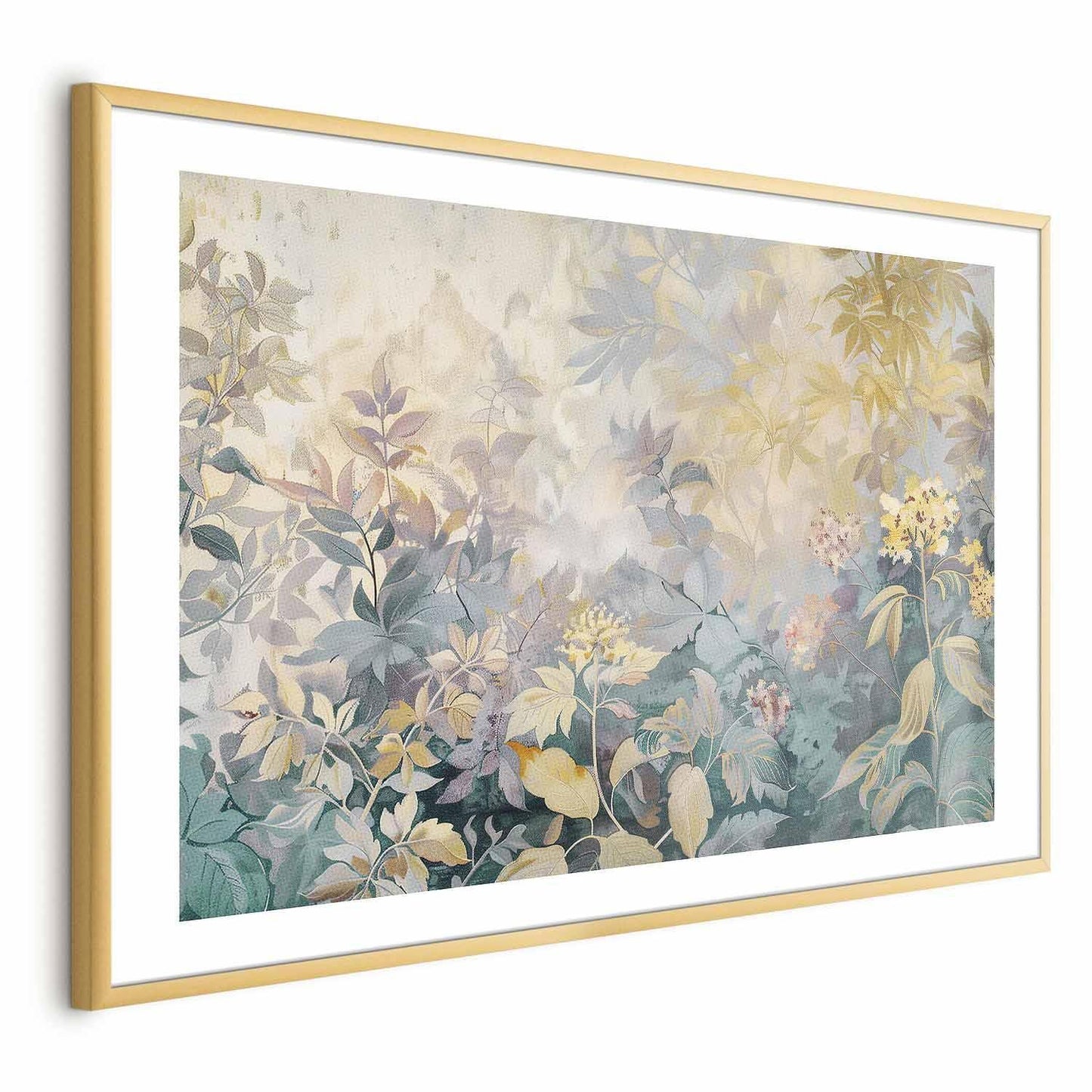 Poster „Buntes Blumenmuster im Tapestry-Stil“ – Künstlerische Wanddeko