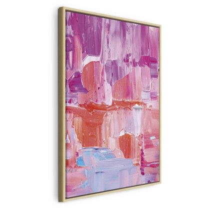 Leinwandbild - Colorful Contrasts - Energetic Color Transitions in Shades of Pink Artgeist