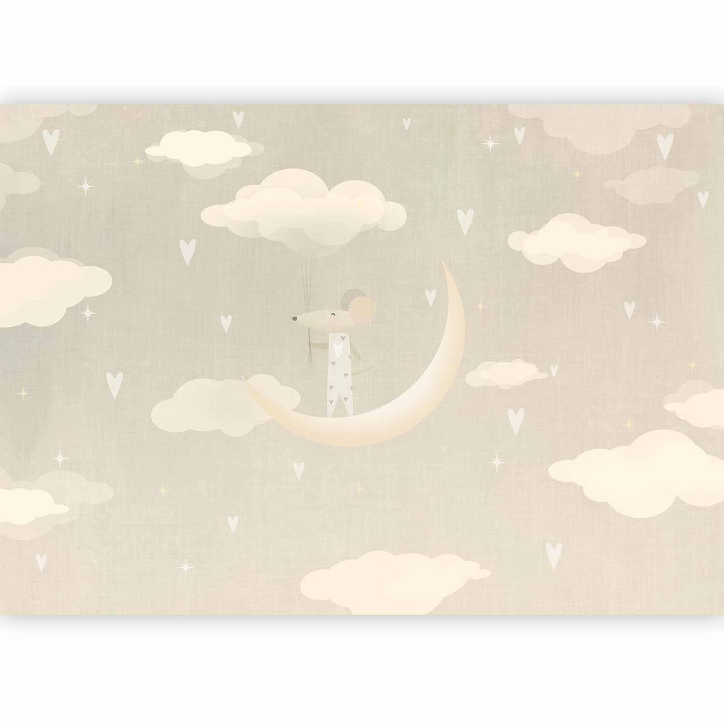 Fototapete - Mouse on the Moon