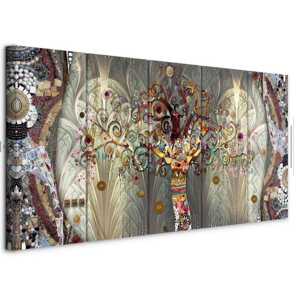 Leinwandbild - Tree of Life (5 Parts) Narrow