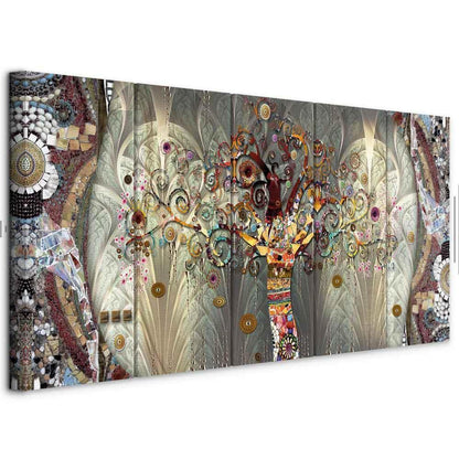 Leinwandbild - Tree of Life (5 Parts) Narrow