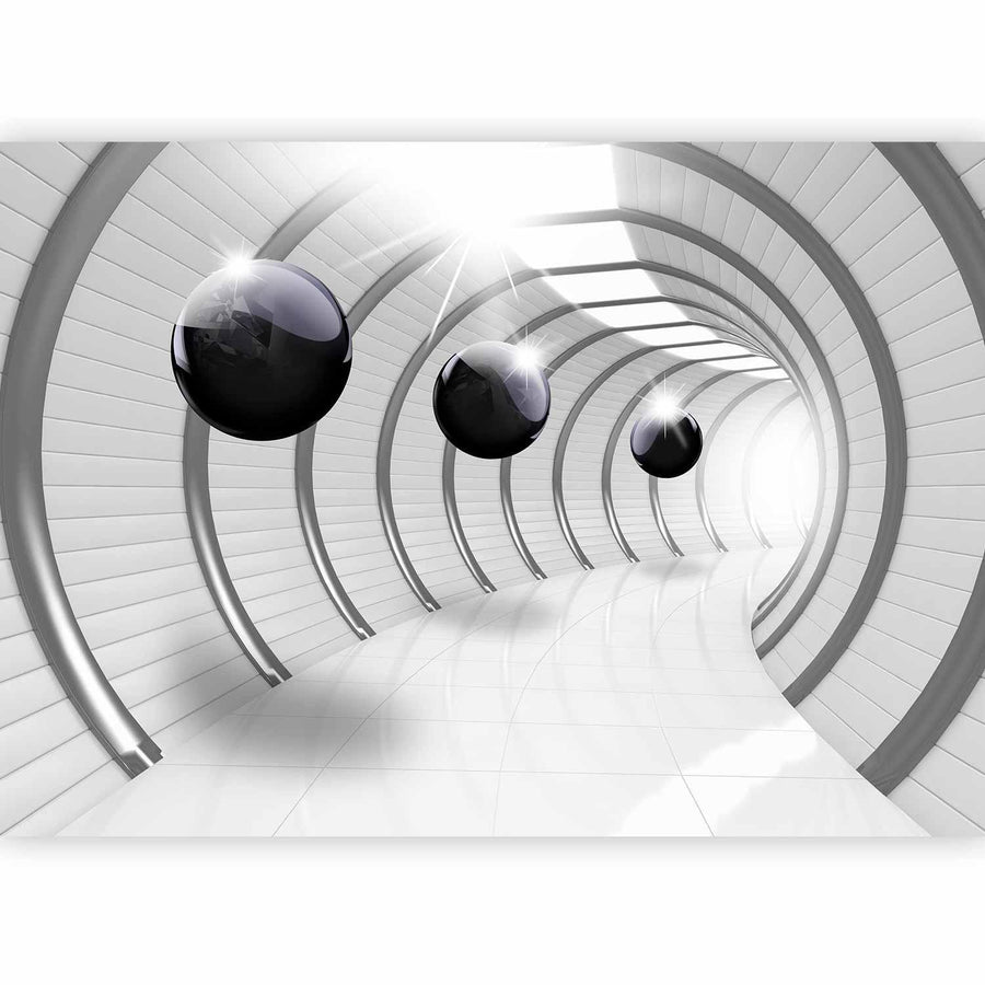 Fototapete „Futuristischer Tunnel“ – 3D-Effekt & moderne Raumtiefe