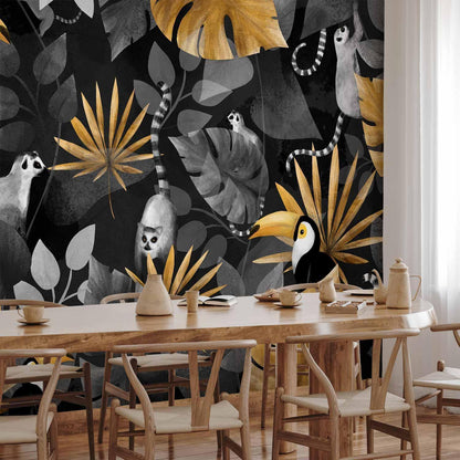 Fototapete - Happy lemurs