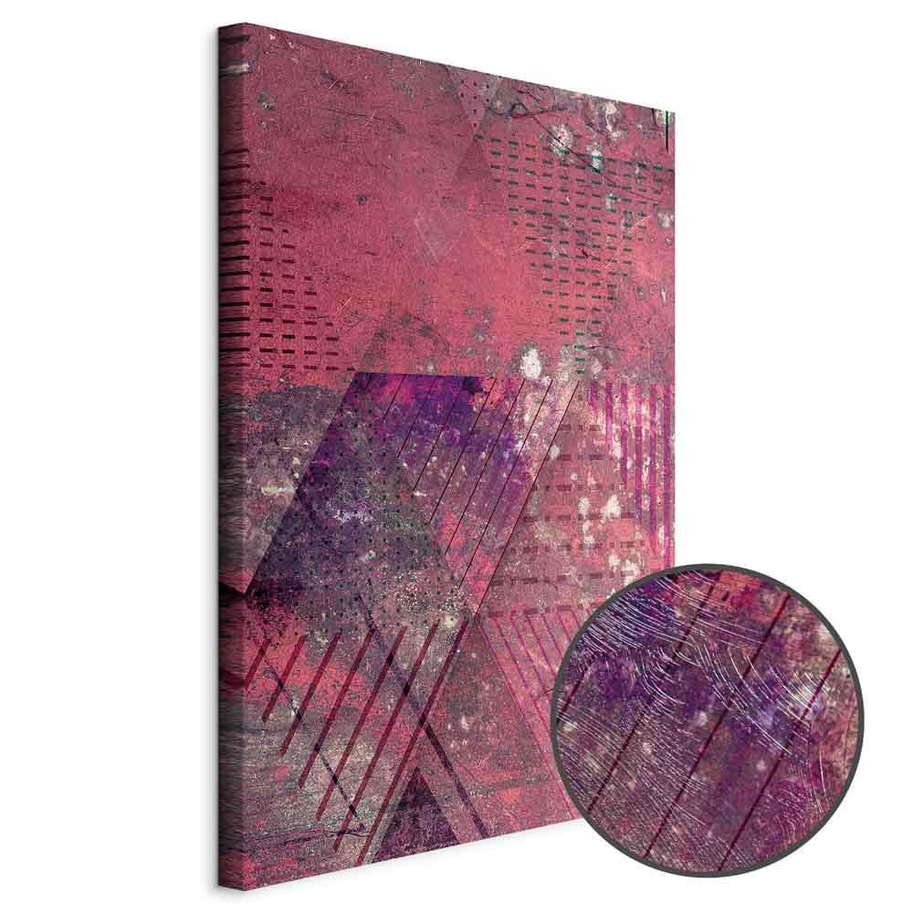 Leinwandbild - Crimson Abstraction (1 Part) Vertical