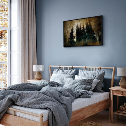 Leinwandbild - Stately Spruces (1 Part) Wide