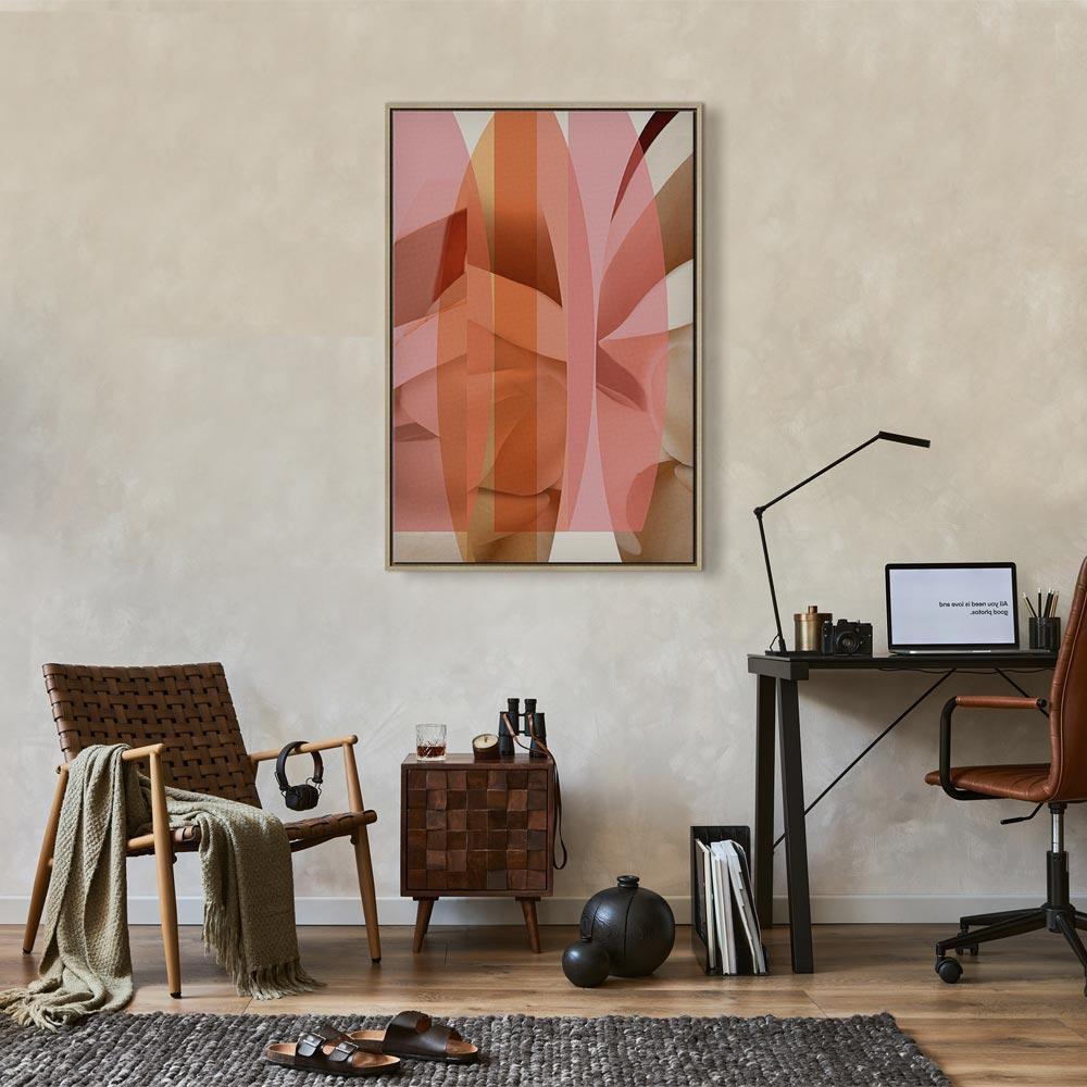 Leinwandbild - Floral Kaleidoscope (1 Part) Vertical