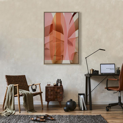 Leinwandbild - Floral Kaleidoscope (1 Part) Vertical