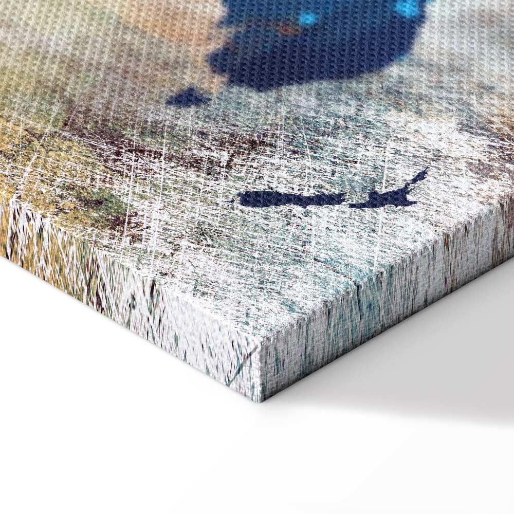 Leinwandbild - World Map: Colourful Madness