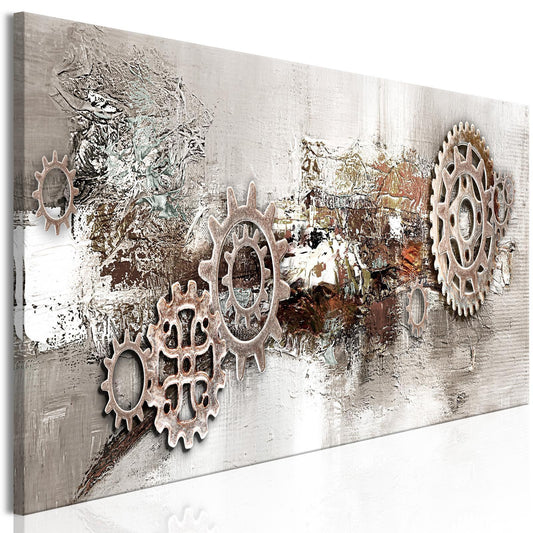 Leinwandbild - Steel Cranks (1 Part) Narrow Artgeist