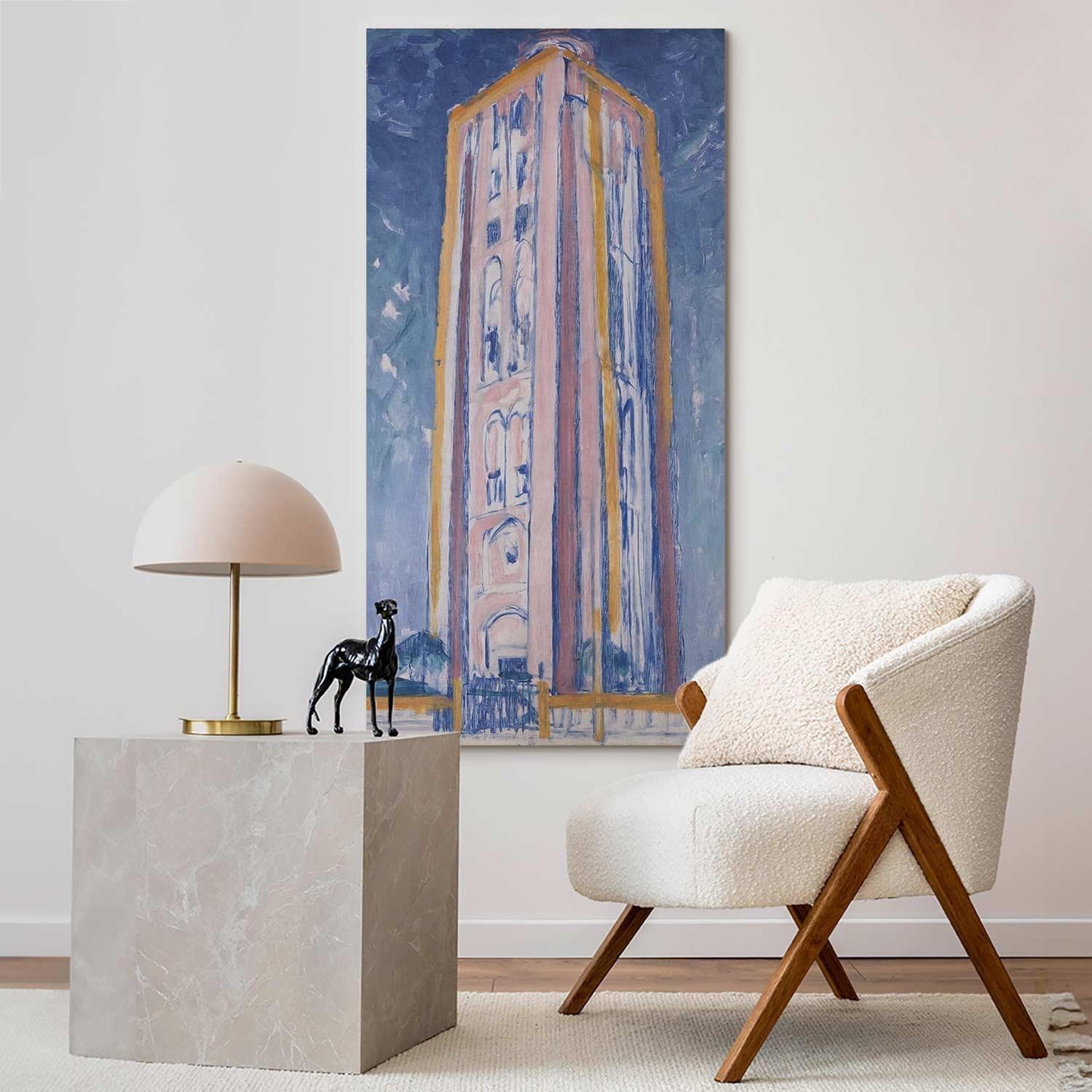 Leinwandbild - Piet Mondrian – Lighthouse near Westkapelle