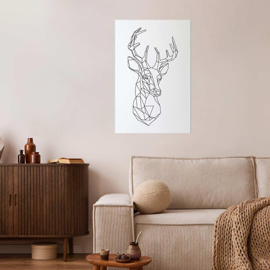 Poster - Geometric Deer Artgeist