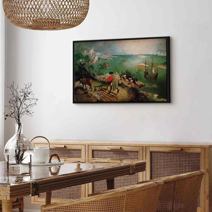 Leinwandbild - Landscape with the Fall of Icarus Artgeist