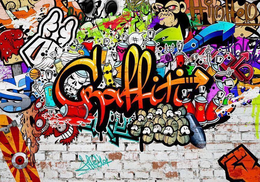 Fototapete - Colorful Graffiti Artgeist