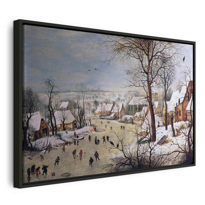 Leinwandbild - Winter Landscape with Birdtrap (Pieter Bruegel the Elder) Artgeist