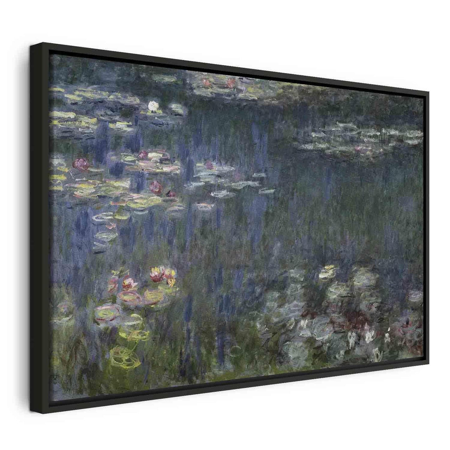 Leinwandbild - Waterlilies: Green Reflections (Claude Monet) Artgeist
