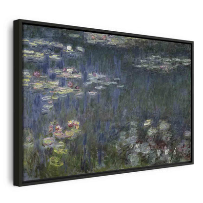 Leinwandbild - Waterlilies: Green Reflections (Claude Monet) Artgeist