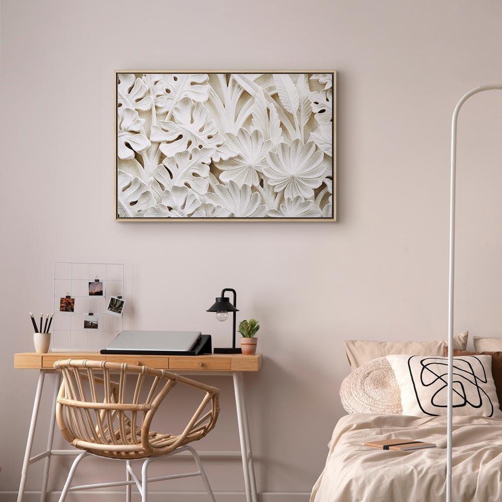 Leinwandbild - Ceramic Leaves (1 Part) Wide