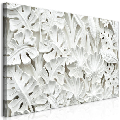 Wandbild Alabaster Garden – Elegantes Blumenmotiv in zarten Farben