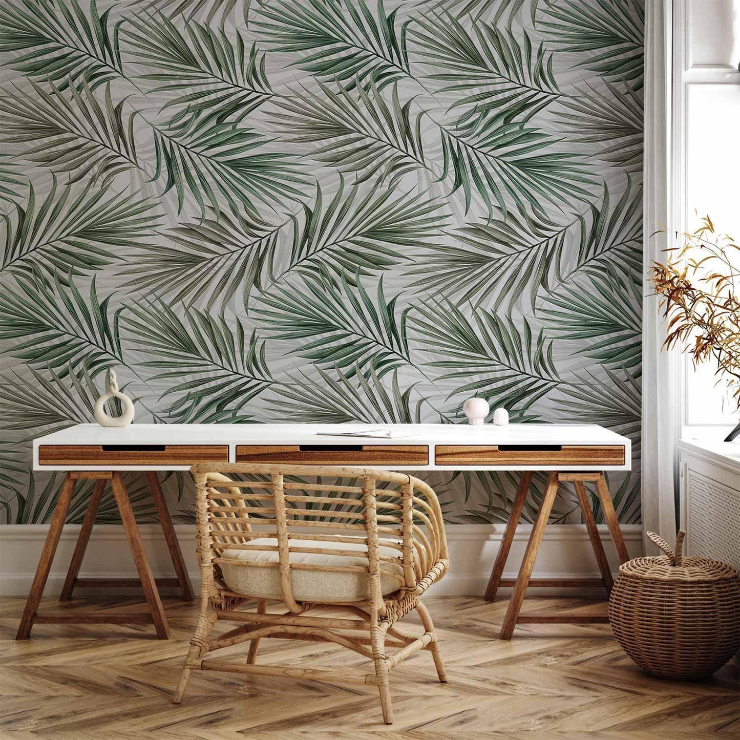 Fototapete - Leaf Chasing - Third Variant