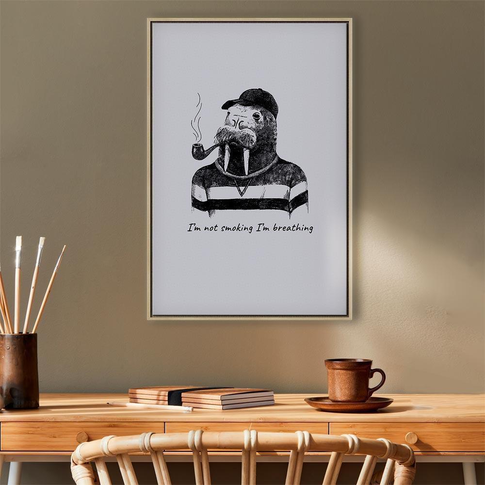 Leinwandbild - I'm Not Smoking I'm Breathing (1 Part) Vertical