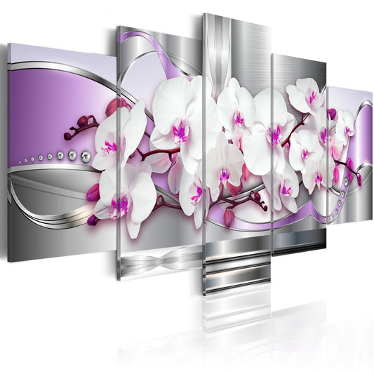 Leinwandbild - Elegante Orchideen mit fantasievollem Flair