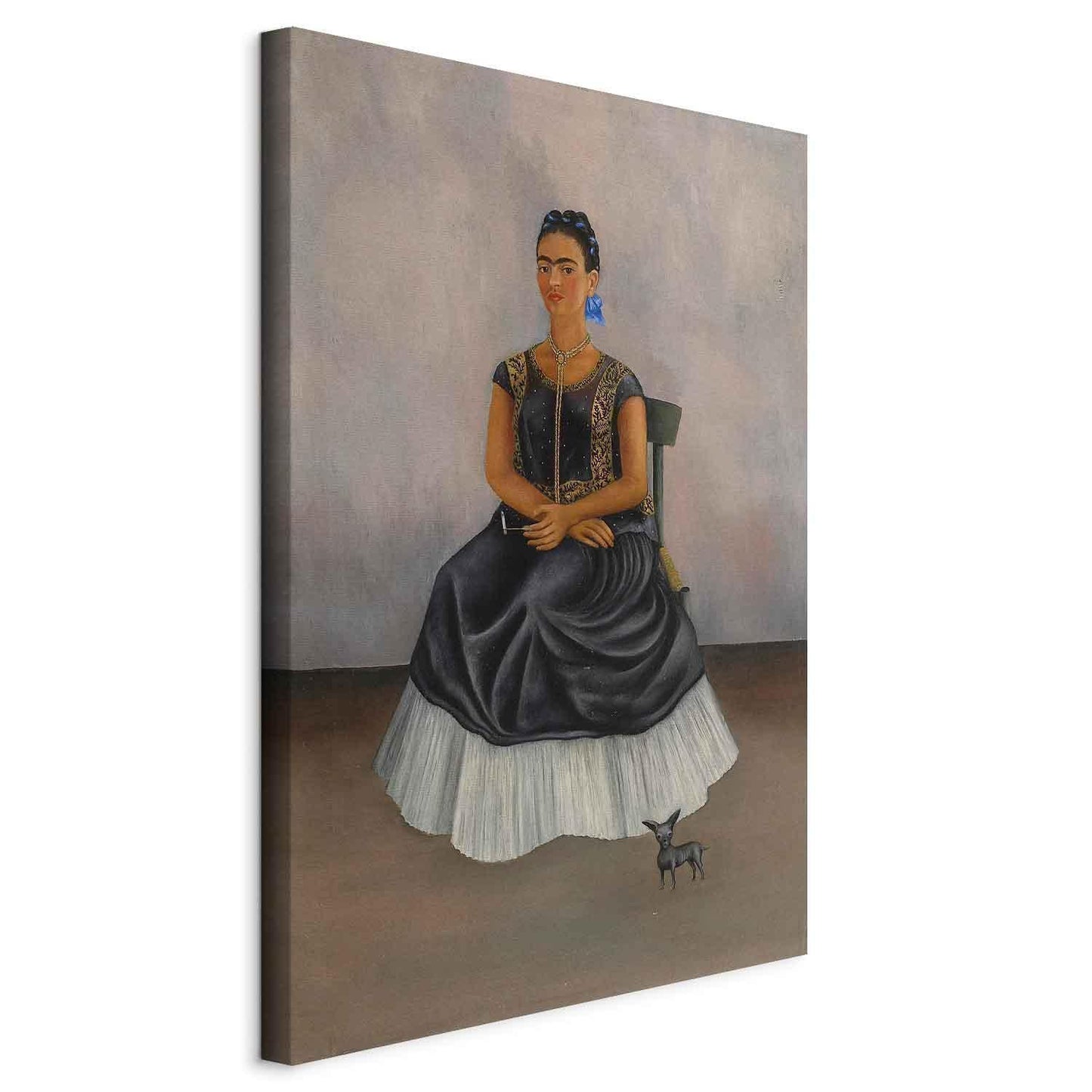 Leinwandbild - Frida Kahlo – Itzcuintli Dog with Me