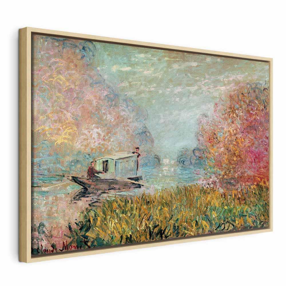 Leinwandbild - Claude Monet – Boat on the Seine