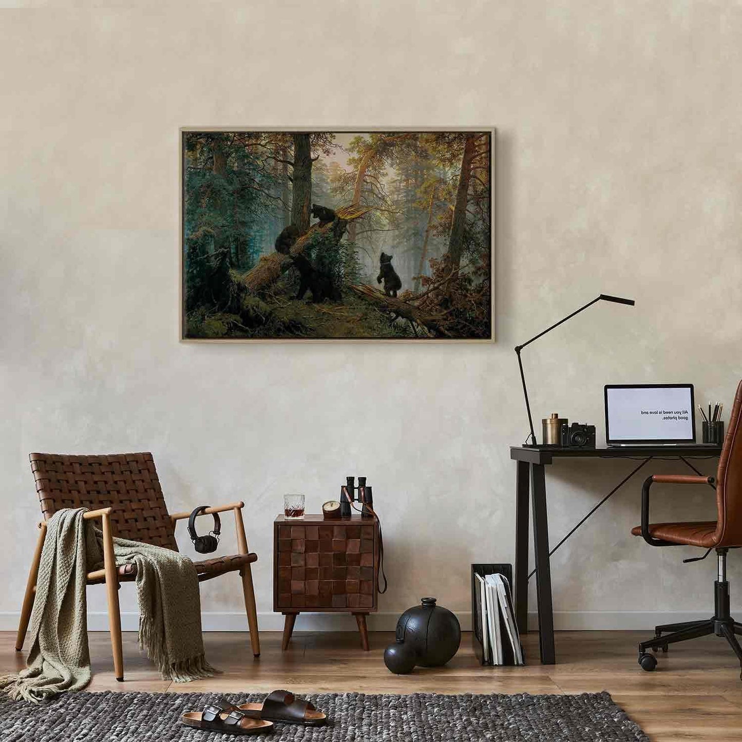 Leinwandbild - Ivan Shishkin – Morning in a Pine Forest