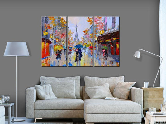 Leinwandbild - Rainy Paris Artgeist