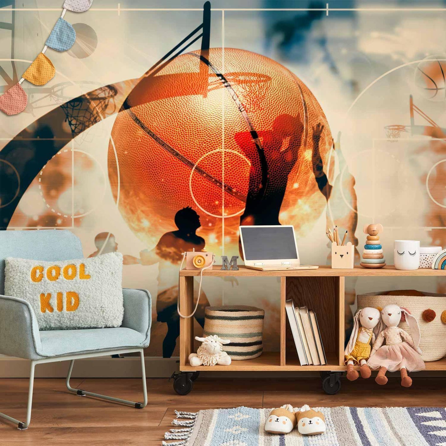 Fototapete - I love basketball!