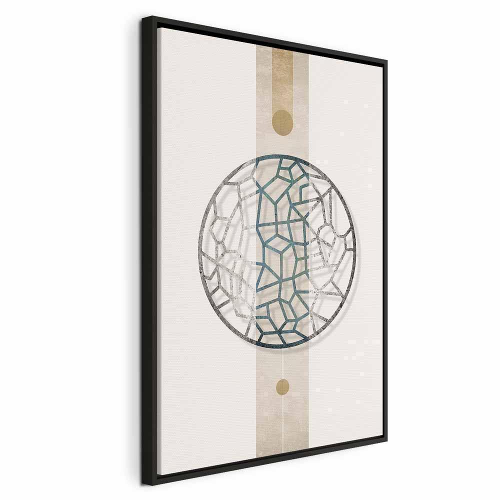 Leinwandbild - Circle with Artistic Details (1-part) - Abstract Shape