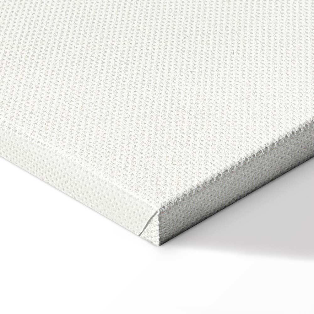 Leinwandbild - Black Graphic Drawing of the Eiffel Tower on a Cream Background