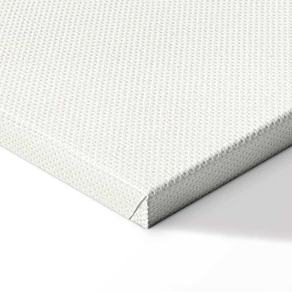 Leinwandbild - Black Graphic Drawing of the Eiffel Tower on a Cream Background